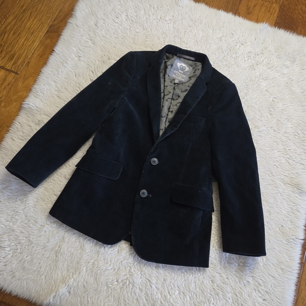 Appaman Kids Boy's Velvet Blazer Suit Jacket Size 8 Teal READ